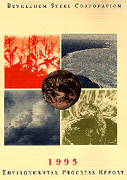 environment
report cover with photos of shoreline, clouds, otter,
birds